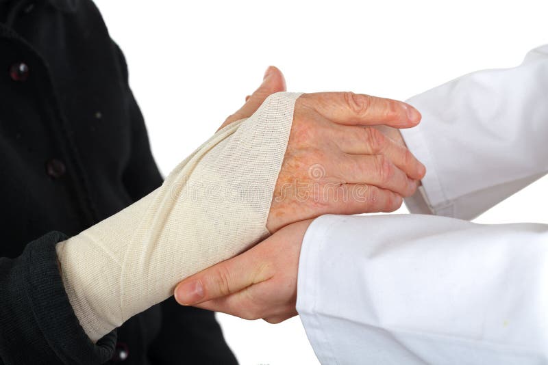 Giving help stock image