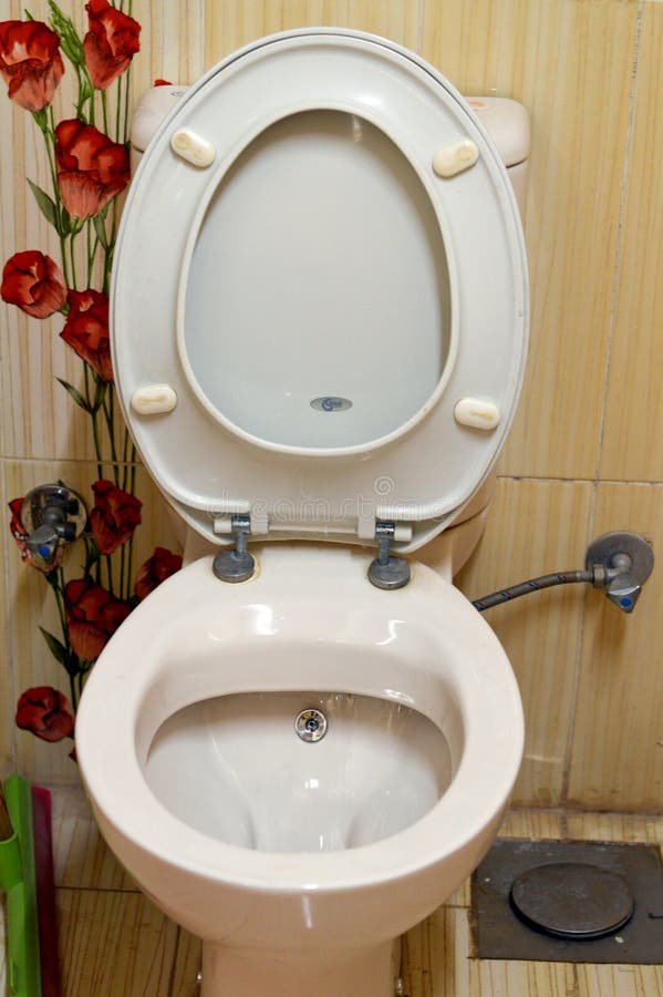 Giza, Egypt, December 1 2023 Ideal Standard Flush Toilet, a Piece of