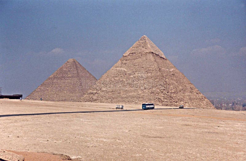 Giza pyramids egypt royalty free stock images