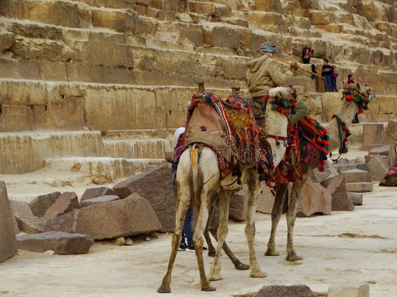 Giza Pyramids, Egypt stock photo