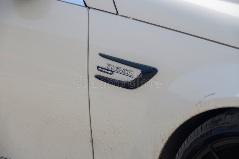 Gizelyurt Cyprus 02.08.2024 front fender and headlight fender of a Mercedes car 2. Gizelyurt Cyprus 02.08.2024 front fender and headlight fender of a Mercedes car 2