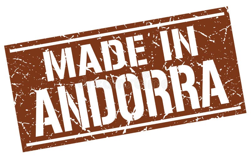 Gjort i den Andorra stämpeln vektor illustrationer