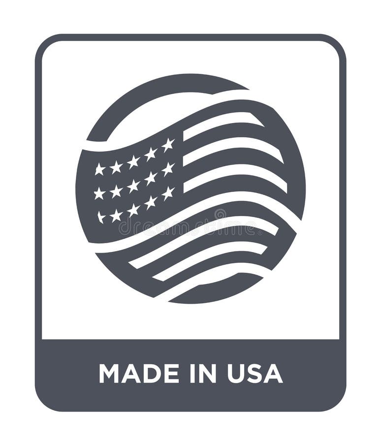 gjort i USA-symbol i moderiktig designstil gjort i den isolerade USA-symbolen på vit bakgrund gjort i USA-vektorsymbol enkelt och royaltyfri illustrationer gjort i USA-symbol i moderiktig designstil gjort i den isolerade USA-symbolen på vit bakgrund gjort i USA-vektorsymbol enkelt och royaltyfri illustrationer