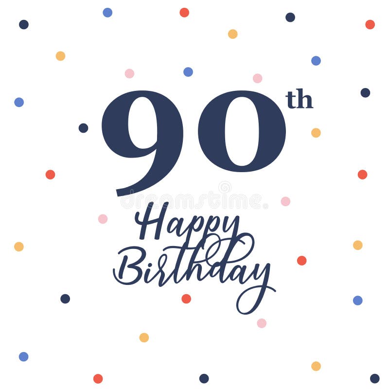 Happy Birthday 90 Jahre Fußmatte Türmatte 70x50cm #95101 Geburtstage 