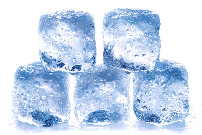 Fond Bleu De Plateau De Glaçon Image stock - Image du forme, congelé:  174621819