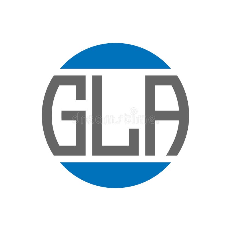 GLA Letter Logo Design on White Background. GLA Creative Initials