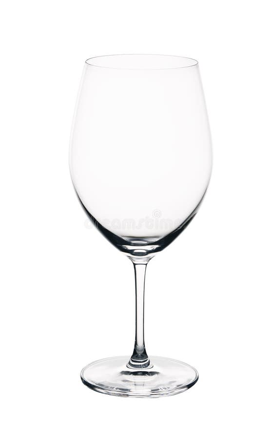 Glace de vin vide D'isolement sur un fond blanc