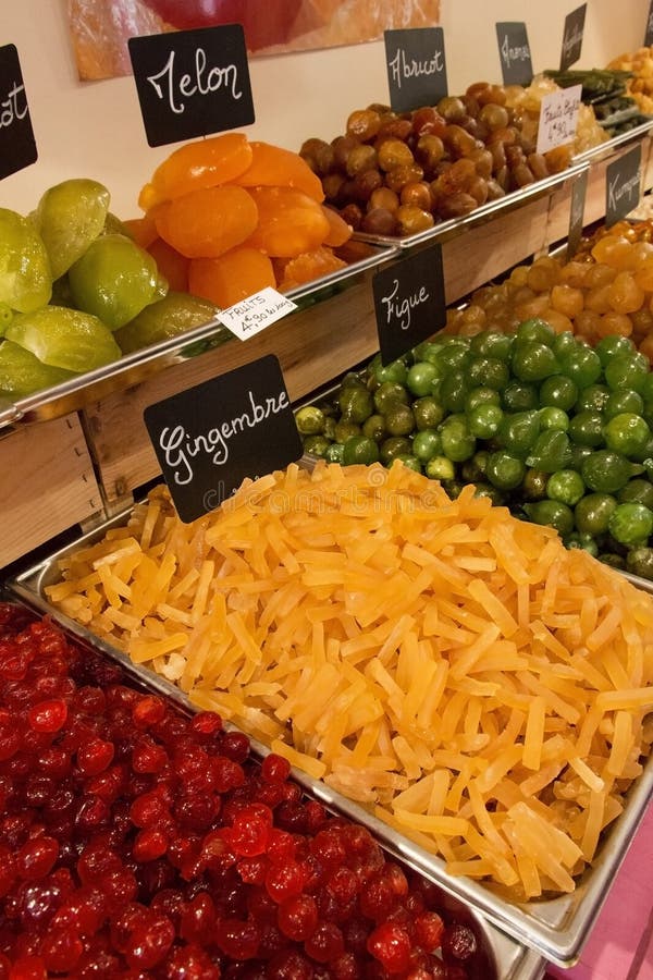 Glace Fruits France stock image. Image of shop, glazed 26982561