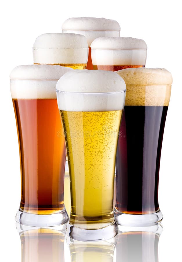 Glaces avec de la bière photo stock Glaces avec de la bière photo stock