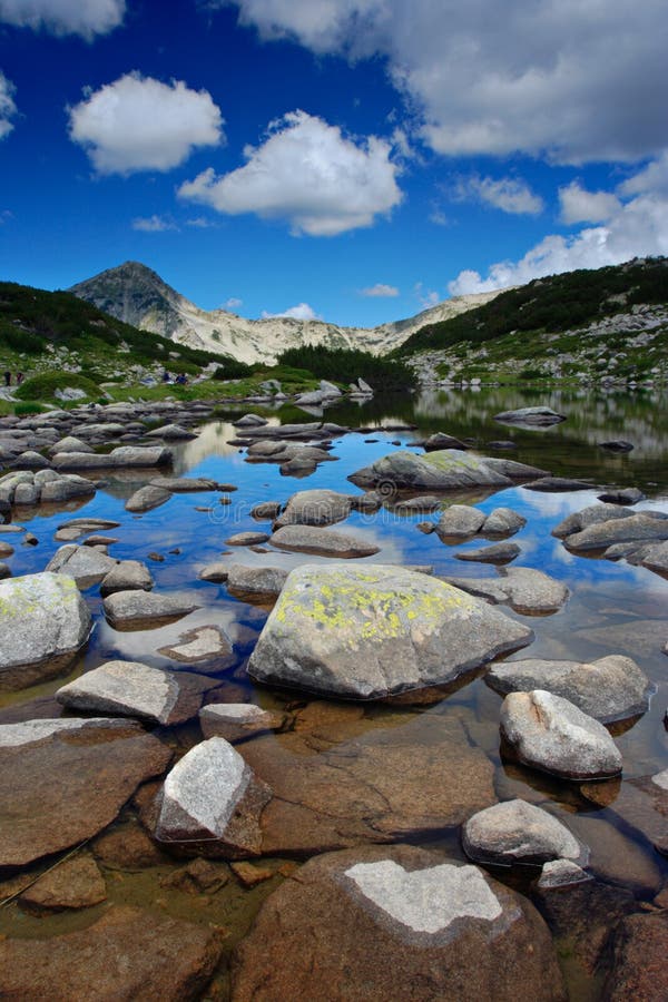 Glacial lake and rocks