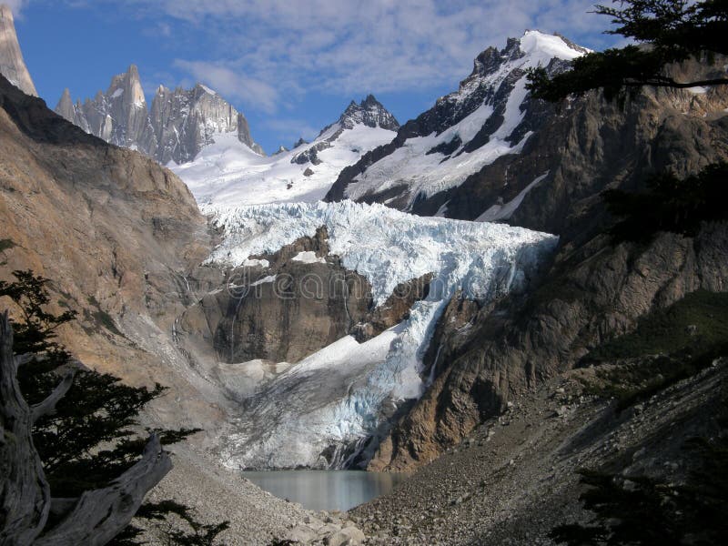 Glaciar Piedras Blancas, Patagonia, Argentyna obraz royalty free Glaciar Piedras Blancas, Patagonia, Argentyna obraz royalty free