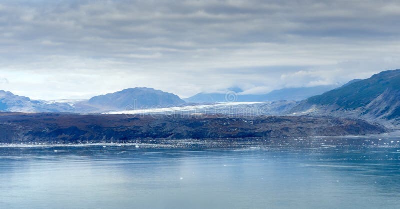 Glacier Bay Alaska from cruise ship blue hour stock images Glacier Bay Alaska from cruise ship blue hour stock images