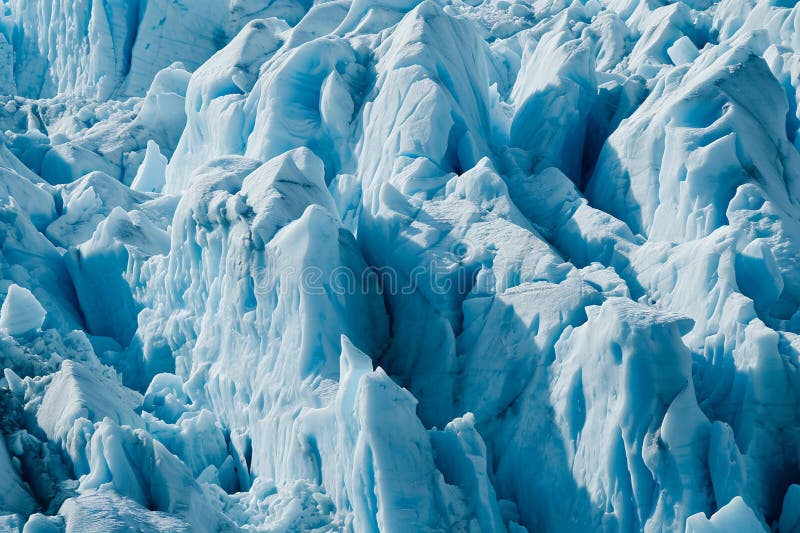 Glacier close-up. Abstract background of an icy seashore vector illustration