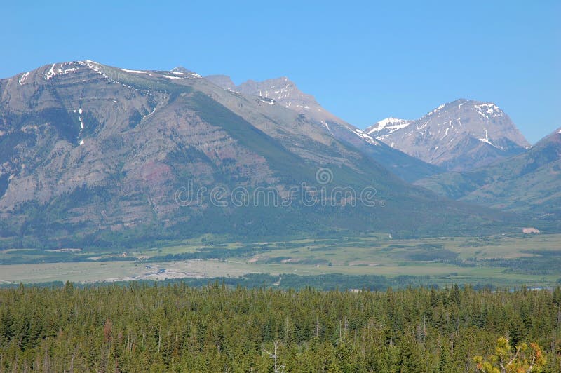 Glacier mountians and forests