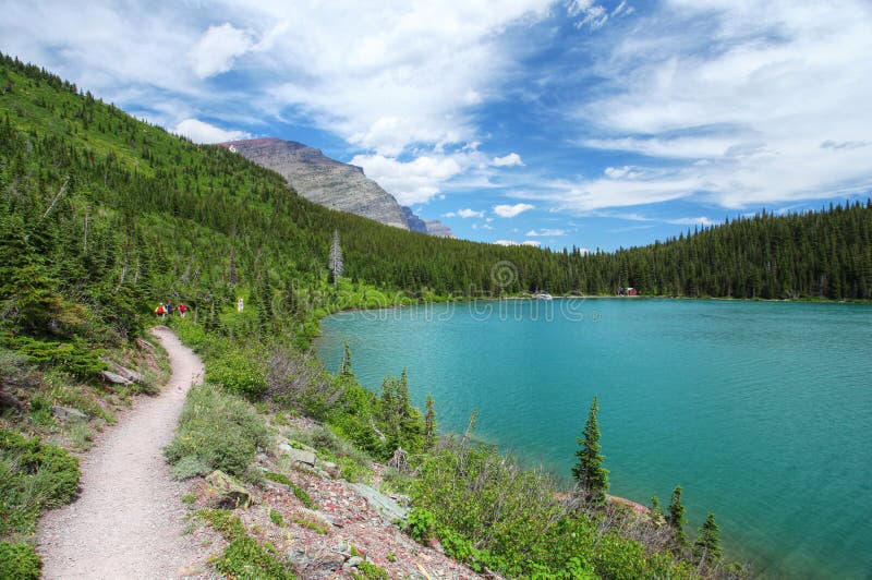 Glacier National Park in Montana stock image