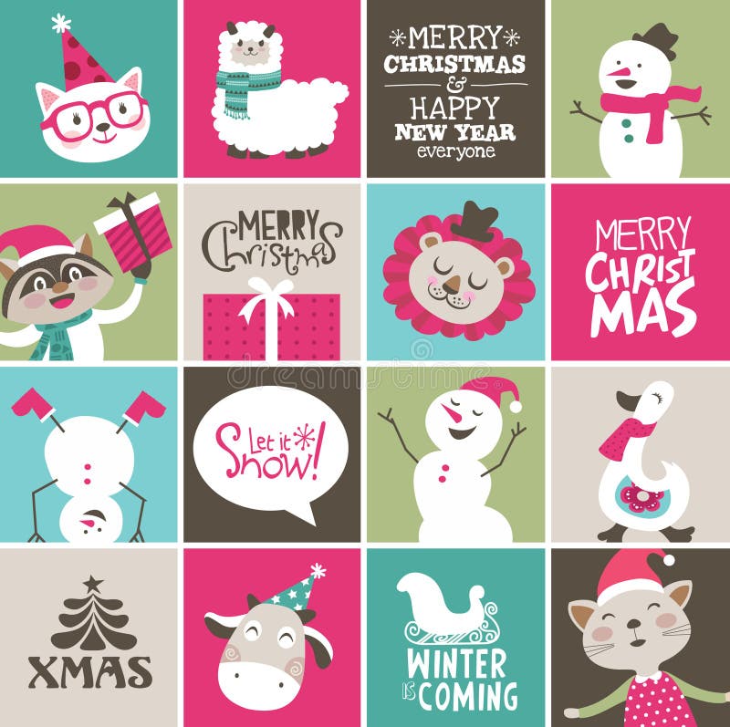 glad jul vektor illustrationer glad jul vektor illustrationer