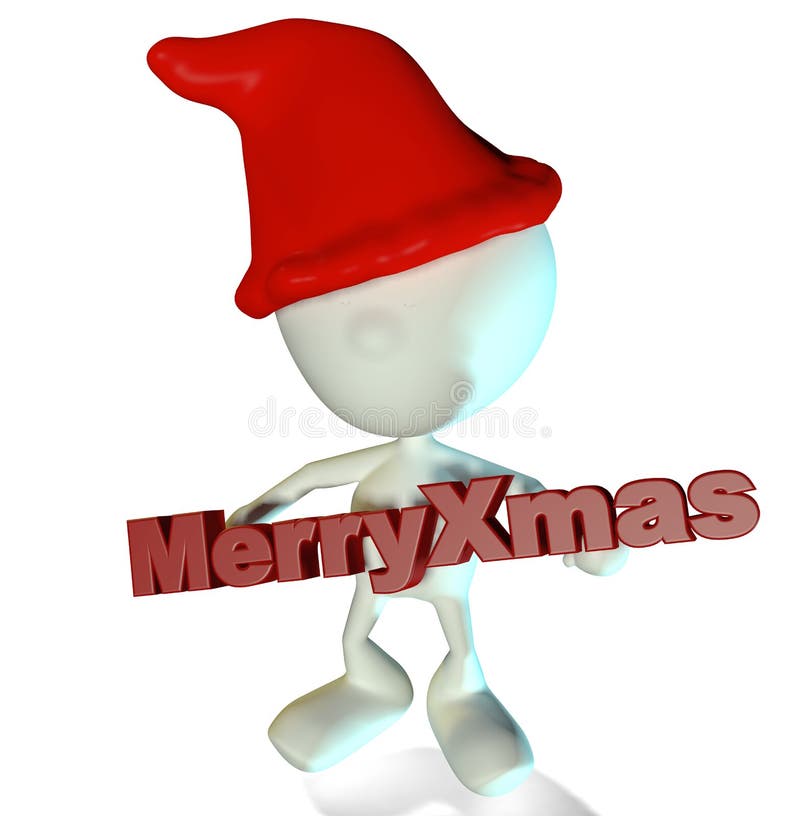 Glad xmas stock illustrationer