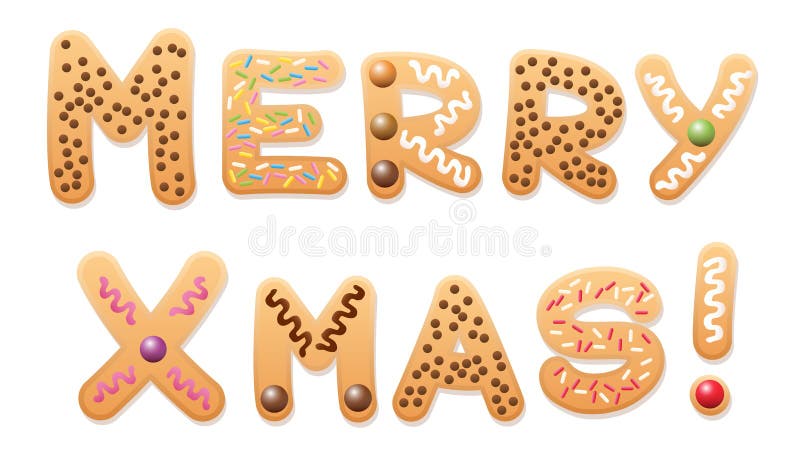 Glade Xmas-kakor stock illustrationer