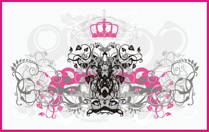 Glamour ornament stock illustration