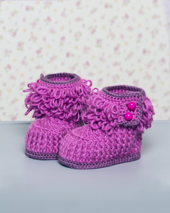 Schoenen Meisjesschoenen Laarzen pink baby shower gift 0 3 month baby girl booties slouch boots crochet baby boots baby shoes baby boots- crochet boots gray 