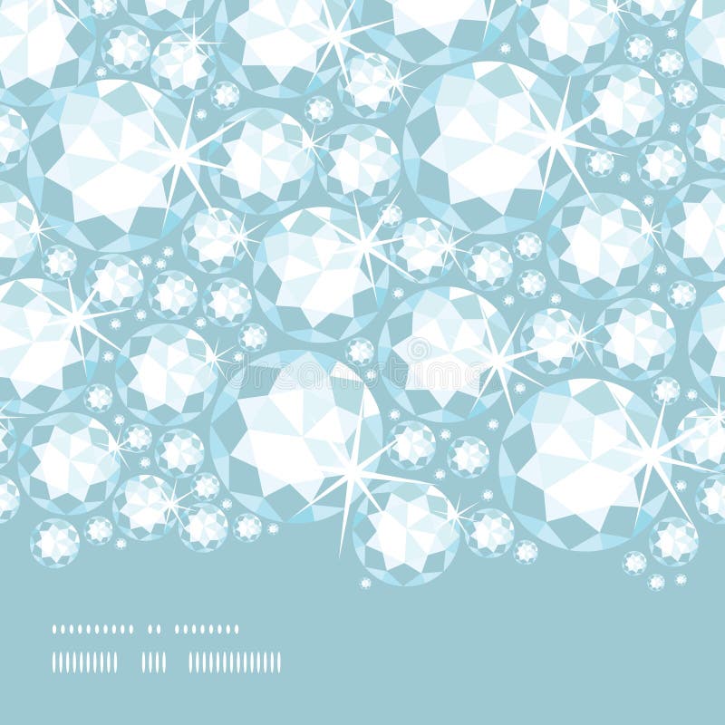 Glanzende naadloze het patroonachtergrond van de diamanten horizontale grens vector illustratie Glanzende naadloze het patroonachtergrond van de diamanten horizontale grens vector illustratie