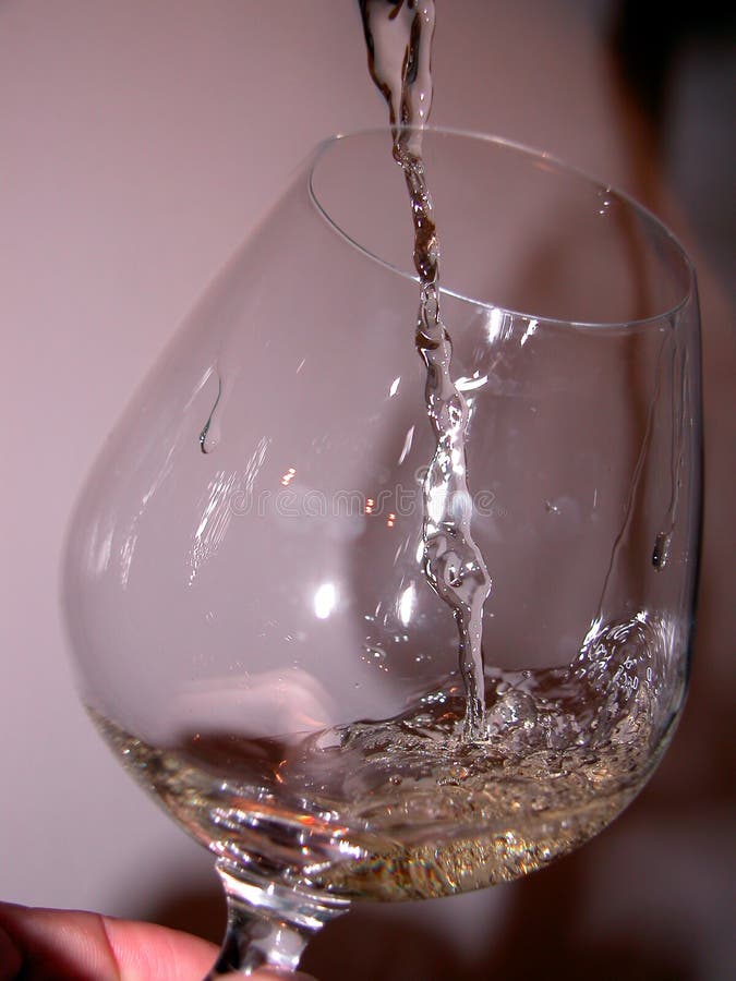 Glas en wijn stock foto Glas en wijn stock foto