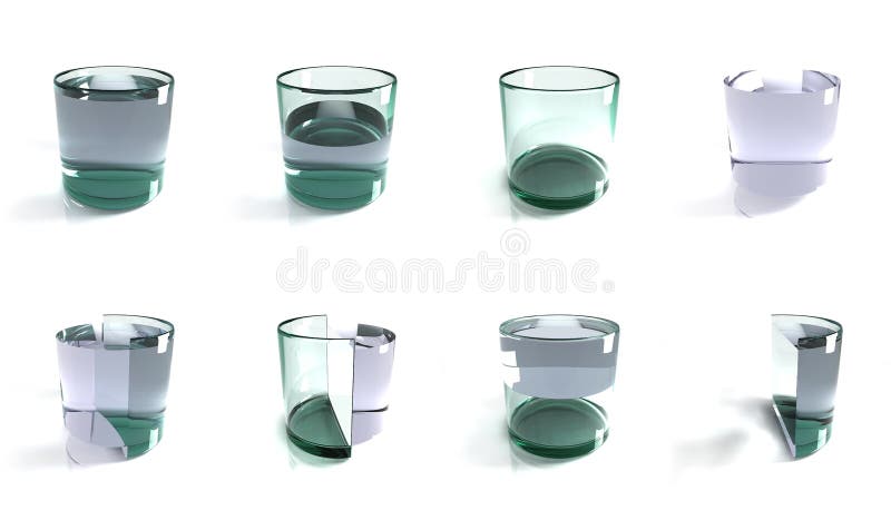 Glas van waterconcepten