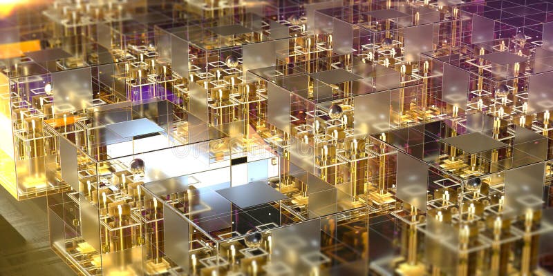 Glasblock mit glühenden Mikrochips in ihnen und in den abstrakten Strukturen Neue techologiesneural Wiedergabe der Netze 3d stock abbildung Glasblock mit glühenden Mikrochips in ihnen und in den abstrakten Strukturen Neue techologiesneural Wiedergabe der Netze 3d stock abbildung