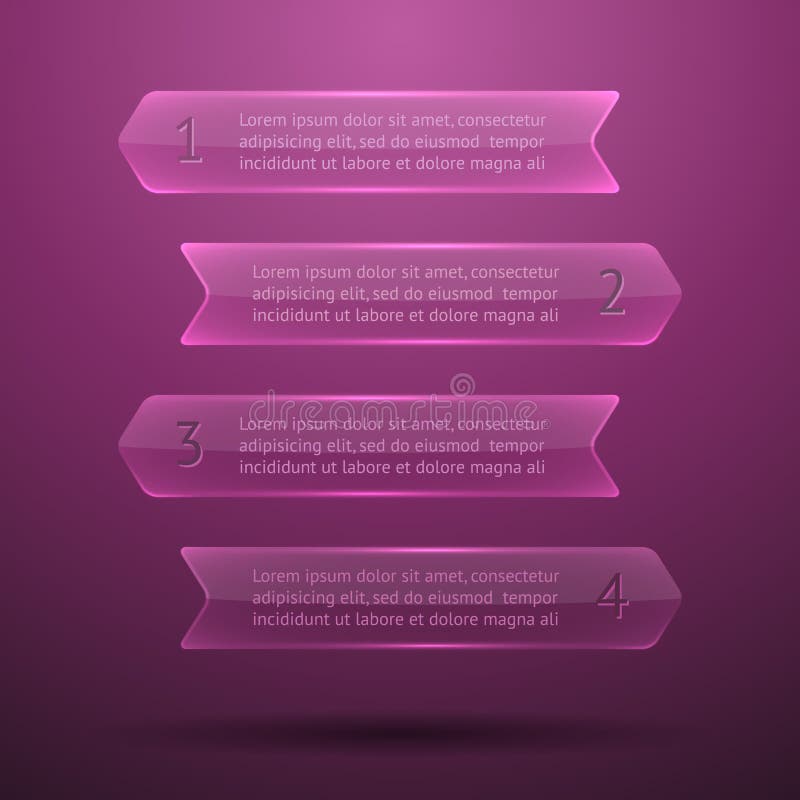 Glaselementen van infographics royalty-vrije illustratie Glaselementen van infographics royalty-vrije illustratie