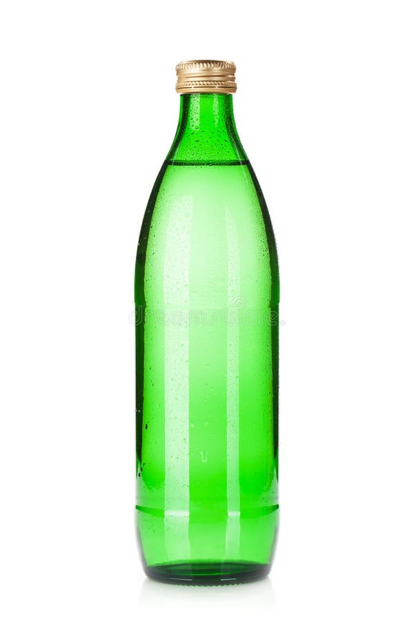 Glasfles sodawater stock foto Glasfles sodawater stock foto