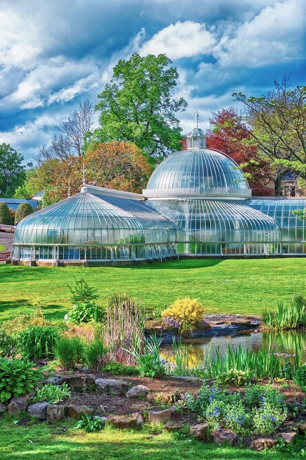 Glasgow Botanic Gardens La Gamme Principale De La Serre Photo stock