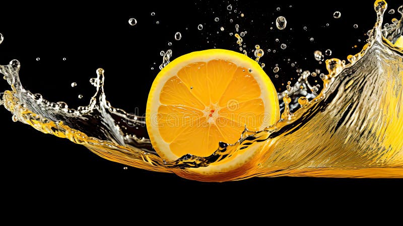 Glashaltig citrongul vektor illustrationer