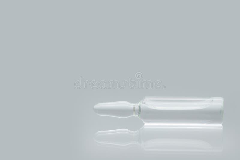 Glass Ampoules with Liquid, Isolated Stock Photo Image of medicament