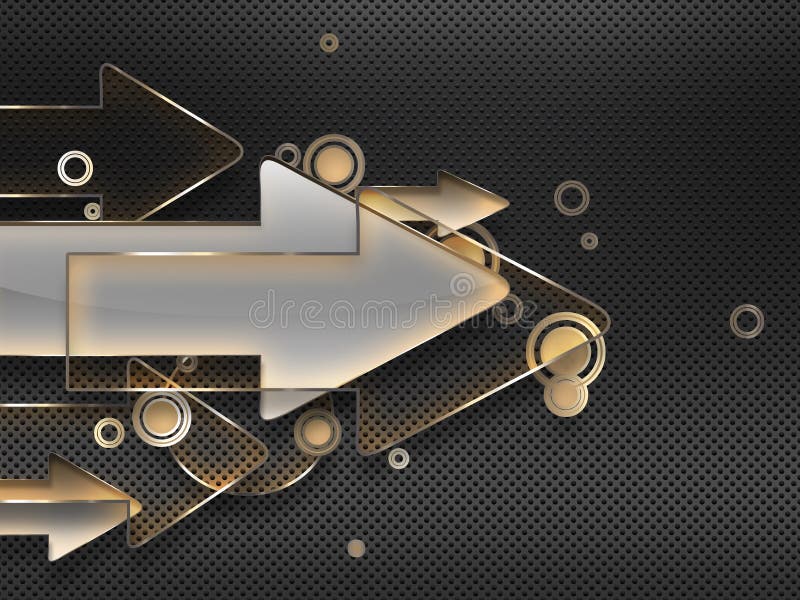 Glass arrows stock illustration. Illustration of shiny 30428176