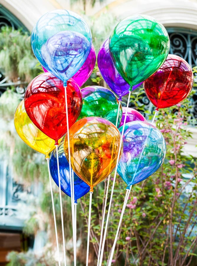 Glass balloons stock image. Image of bright, birthday 189980507