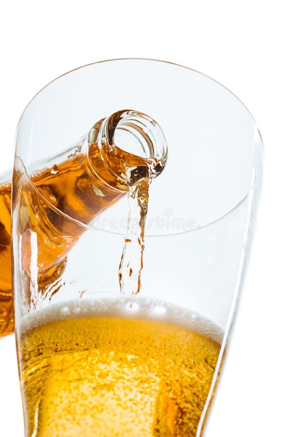 Glass of beer and bottle stock photo. Image of beverage 99045650