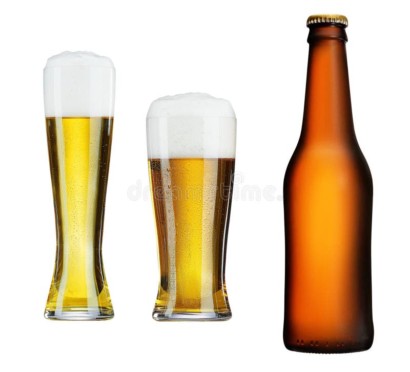 Glass of Beer with Glasses Isolated on White Stock Image Image of green, alcohol 62436509