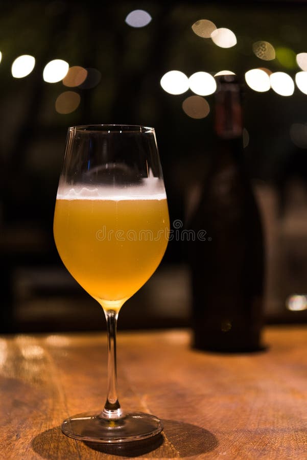 Glass of Beer in Relax Moment at Night Time Stock Photo Image of beer, background 96053648