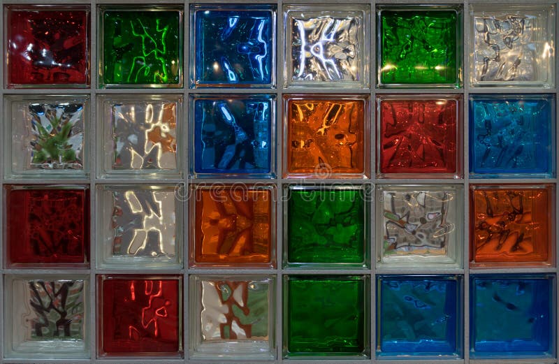 Glass Block Wall Decoration Stock Image Image Of Cube Block 71513401