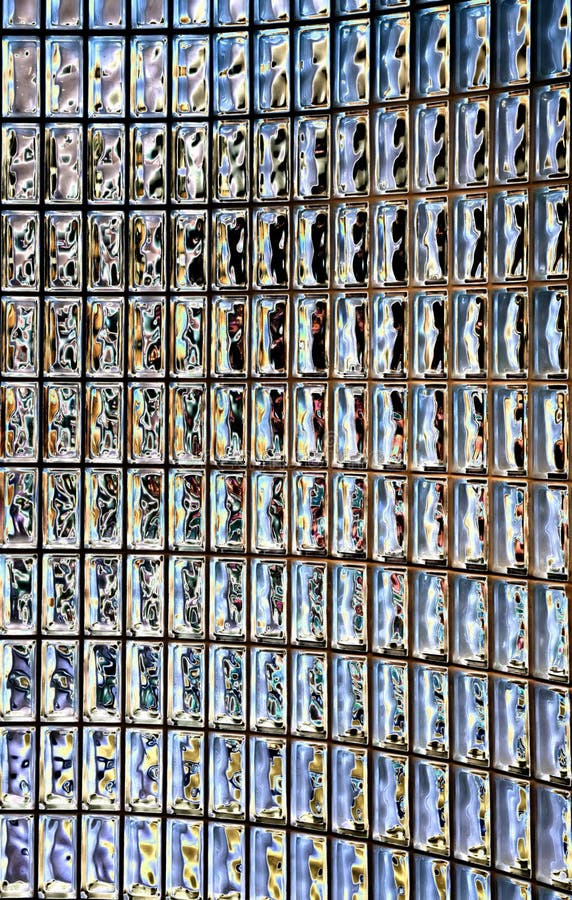 Glass block office wall stock image. Image of architecture 4929699