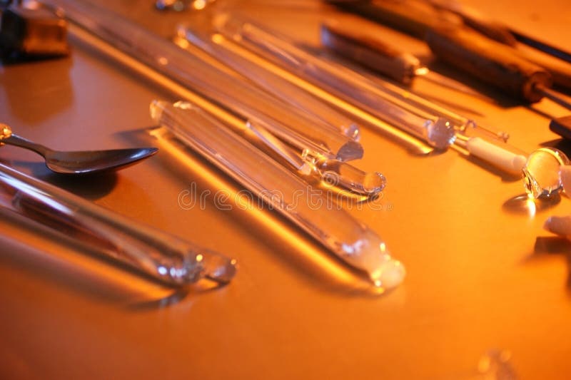 Glass Blowing Tools stock photo. Image of craftsmanship 15432126