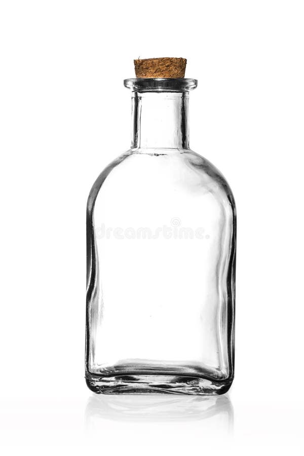 Glass bottle with water stock image. Image of glass, closeup 34939945