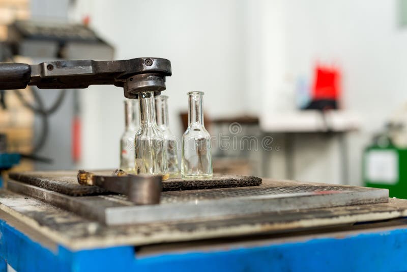 Glass Bottle Production Factory Stock Photo Image of work, burn 68545442