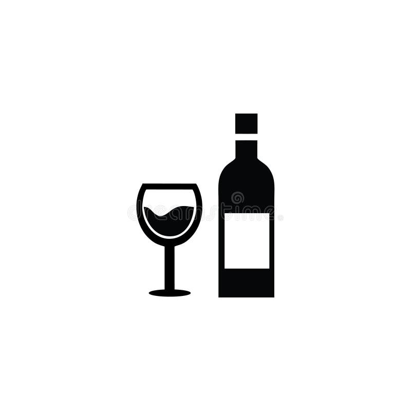 Glass And Bottle Of Wine Icon Logo Isolated On White Background Stock Vector Illustration Of Alcohol Grape Glass And Bottle Of Wine Icon Logo Isolated On White Background Stock Vector Illustration Of Alcohol Grape