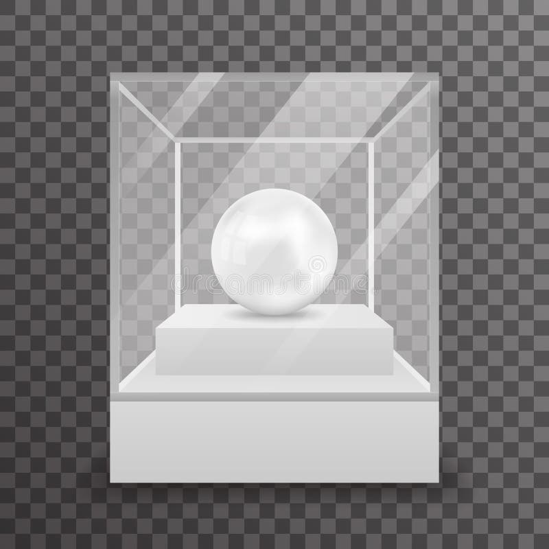Download Glass Box 3d Realistic Shop Mockup Transparent Background ...
