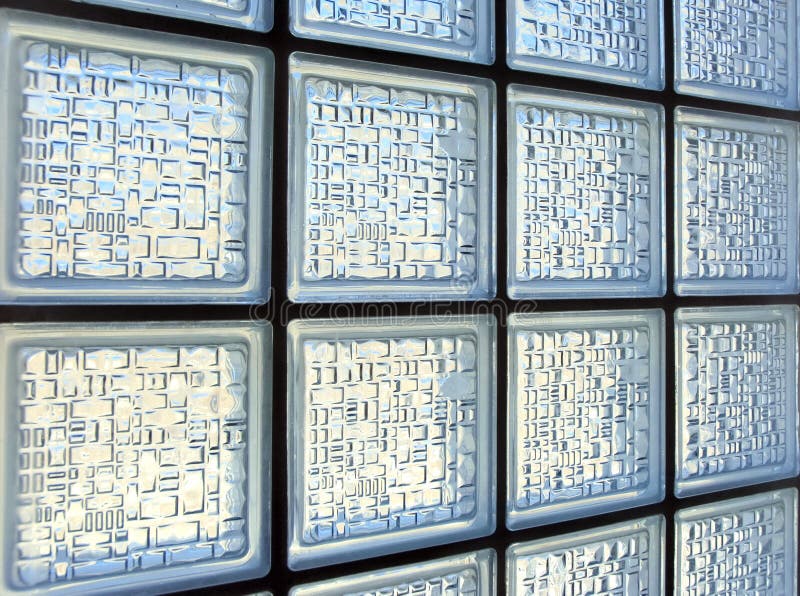 Glass brick stock photo. Image of wall, construction, light 7425844