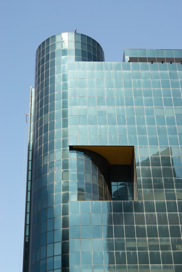 Glass building