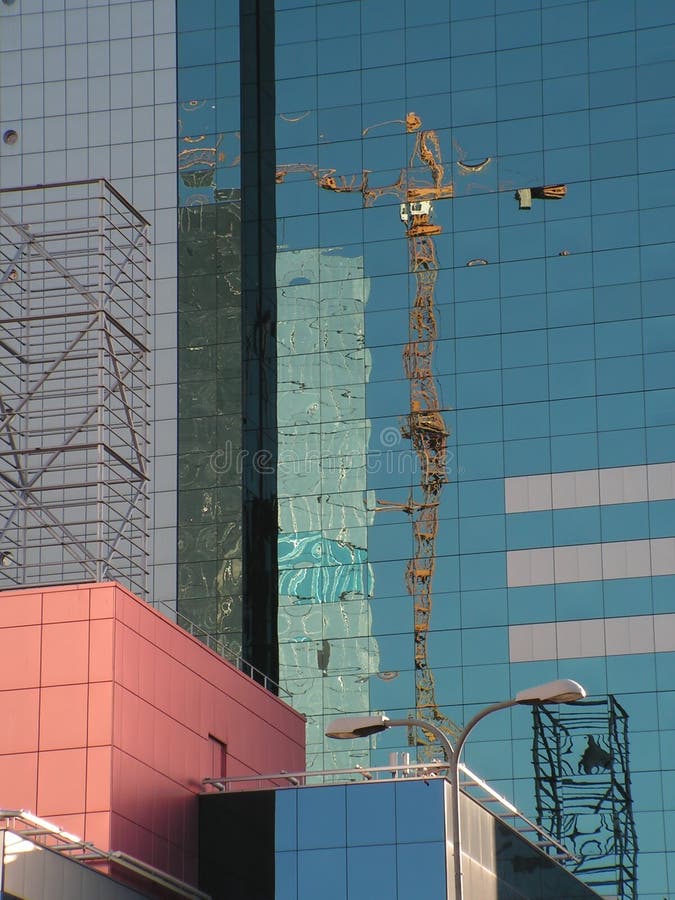 Glass building reflections