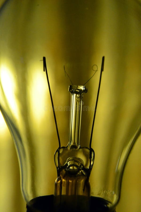 Through a glass Bulb stock photo. Image of electric, beige 41414050