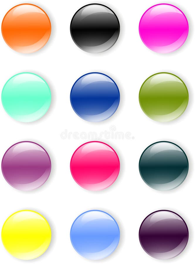 GLASS BUTTONS